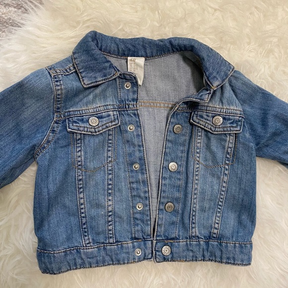 H&M demon blue toddler jacket -1 1/2-2y - Picture 4 of 9